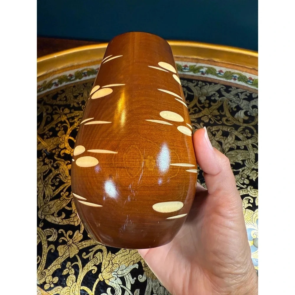 Vintage‎ Soviet Wooden Vase